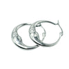 Moon hoops in silver made by stainless steel