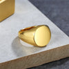 Round Engrvable Signet Ring