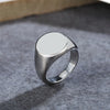 Round Engrvable Signet Ring
