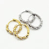 Stainless steel huggie hoops