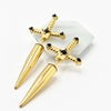 sword stainless steel earrings