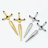 sword stainless steel earrings