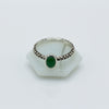 Jade Aztec Silver Ring