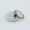 Jade Aztec Silver Ring