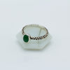 Jade Aztec Silver Ring