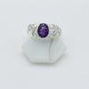 Amethyst Vine Silver Ring