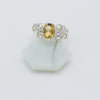 Citrine Vine Silver Ring