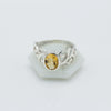 Citrine Vine Silver Ring