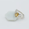 Citrine Vine Silver Ring