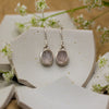 Rose Quartz Oval Earrings